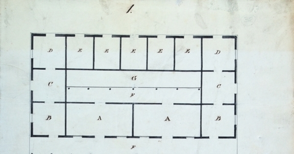 Plano proyecto de la aduana de Copiapó, 1834