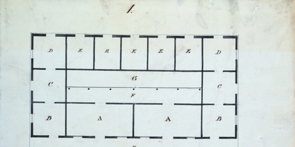 Plano proyecto de la aduana de Copiapó, 1834