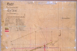 Plano de las pertenencias de minas de "San José" de Tamaya, 1868