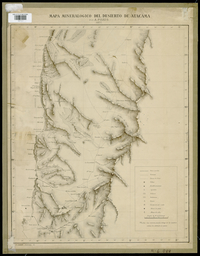 Mapa mineralógico del Desierto de Atacama