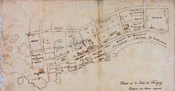 Parte de la Isla de Tongoy: copiado del plano orijinal, 1880