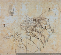 Mapa de las provincias de Moquehua, Tacna y Arica, con los límites presupuestos entre Chile y Perú, 1910