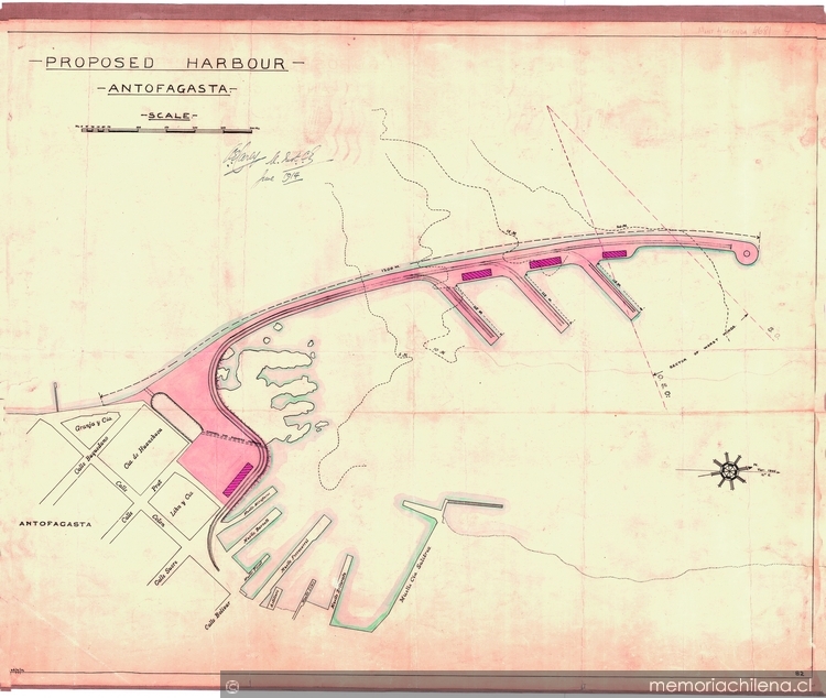 Proyecto de obras portuarias de Antofagasta, 1914