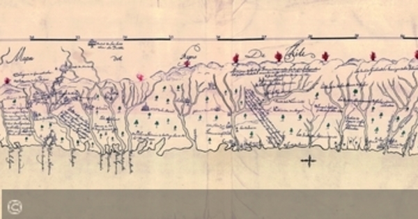 Mapa de Chile [desde Copiapó a Chiloé], 1768