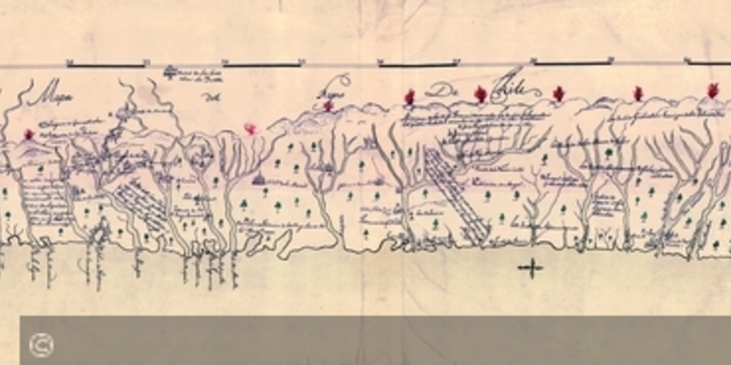 Mapa de Chile [desde Copiapó a Chiloé], 1768