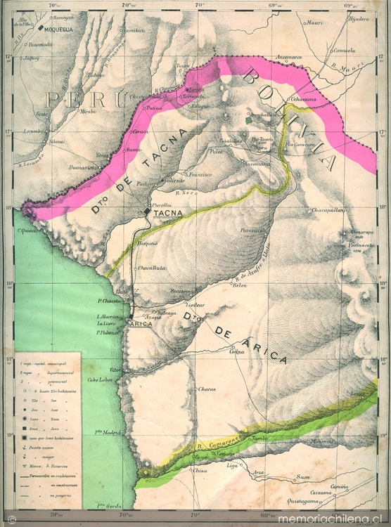 Departamentos de Tacna y de Arica, 1895