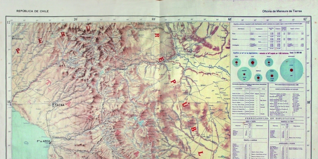 Mapa de Chile, 1910