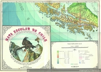 Mapa Escolar de Chile (extremo sur), 1911