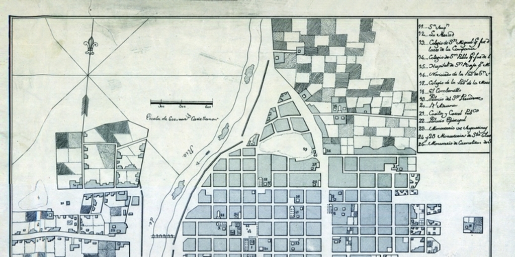 Plano de Santiago de 1793