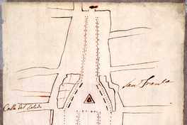 Croquis de La Cañada, Santiago 1818