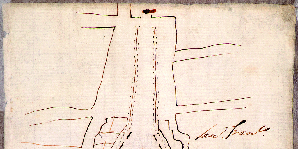 Croquis de La Cañada, Santiago 1818