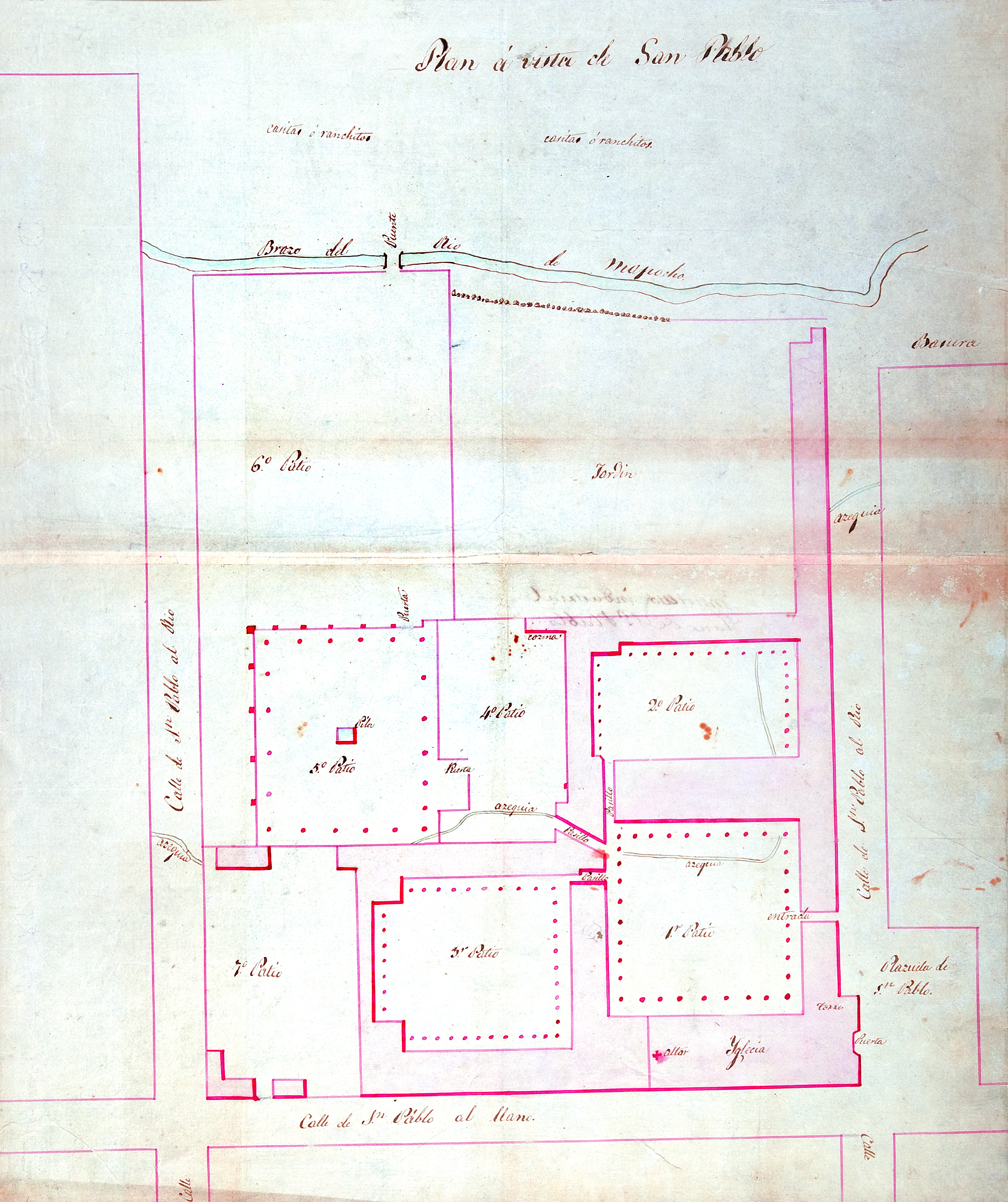 Edificio de la Escuela Industrial de Santiago, en el local del colegio de San Pablo, 1824