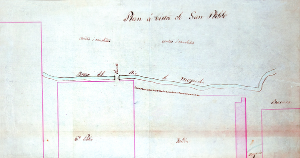 Edificio de la Escuela Industrial de Santiago, en el local del colegio de San Pablo, 1824