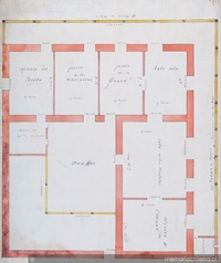Plano de la aduana y resguardo de Valparaíso, 1828