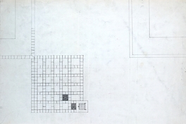 Plano para formar conductos subterráneos y alterar la superficie en las calles de Santiago, 1847