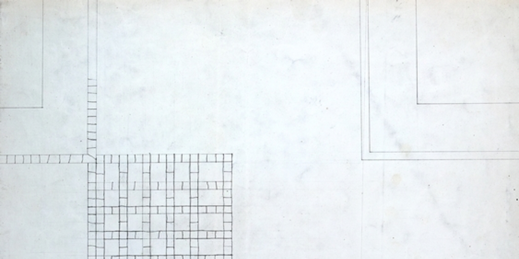 Plano para formar conductos subterráneos y alterar la superficie en las calles de Santiago, 1847