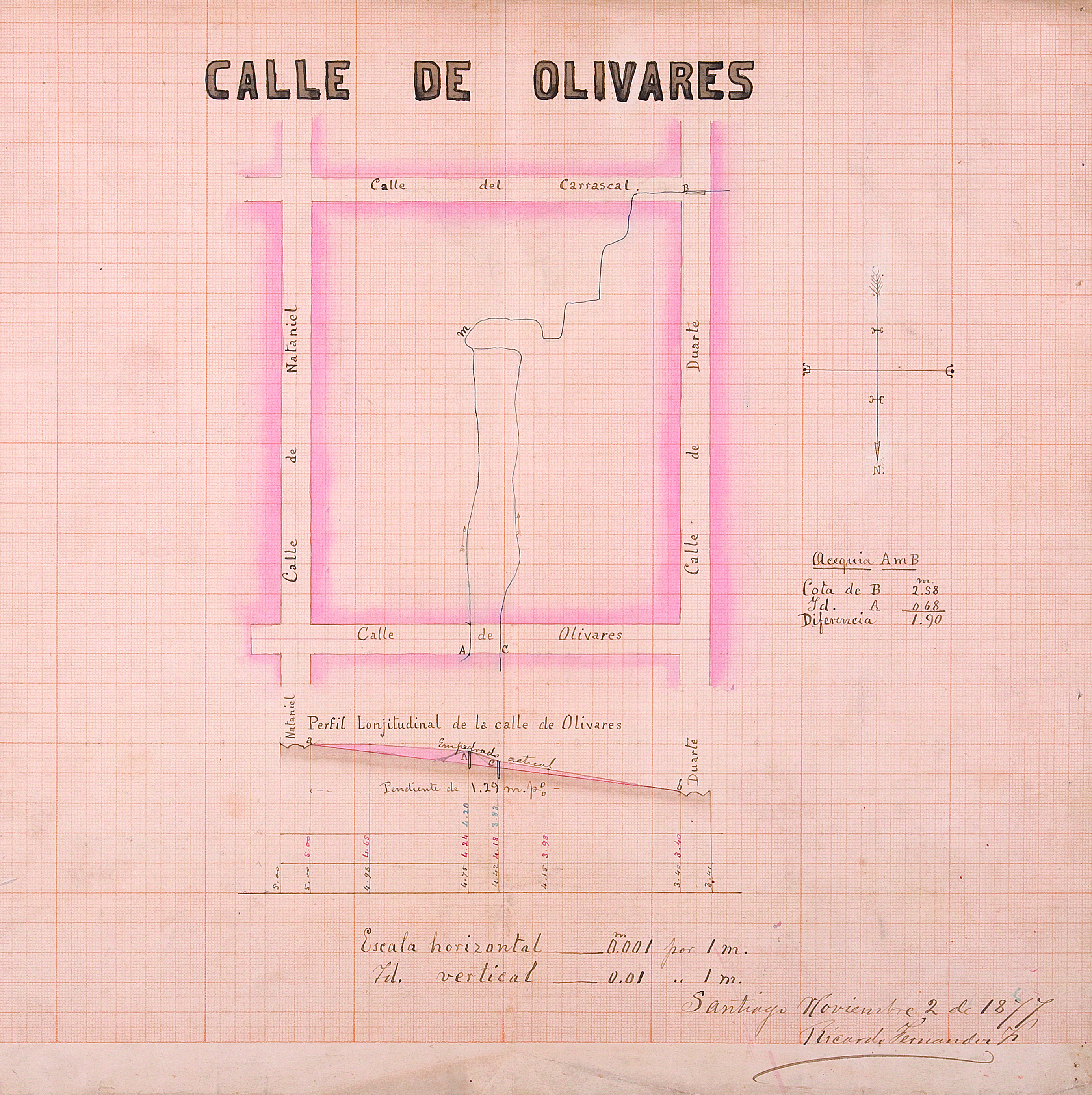 Calle de Olivares, 1877