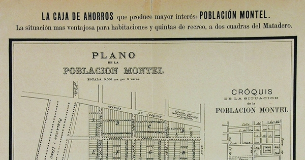 Plano de la población Montel