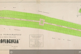 Plano topográfico de la nueva población "Providencia"