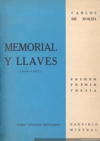 Memorial y llaves : poemas (1949-1961)