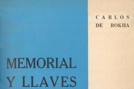 Memorial y llaves : poemas (1949-1961)