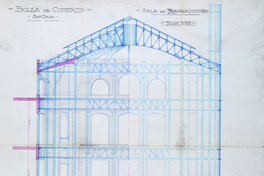 Bolsa de Comercio de Santiago. Sala de transacciones, 1914