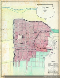 Plano de La Serena, 1859