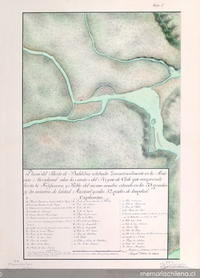 Plano del Puerto de Baldivia relebado en la America Meridional sobre las costas del Reyno de Chile que comprende hasta la Fortificacion y Pueblo del mismo nombre ... 1764