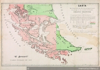 Carta que demuestra las diversas proposiciones de arreglo de la cuestión de límites chileno-arjentina, 1881