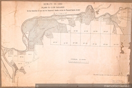 Plano N°2 de Carahue [mapa] : de las hijuelas al sur del río Imperial desde cerca de Pancul hasta el mar : Remate de 1893