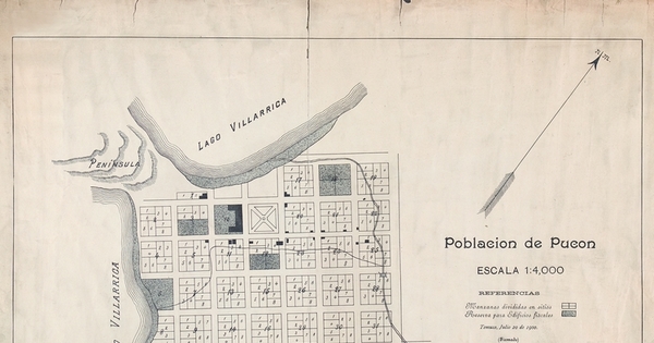 Población de Pucón [mapa]