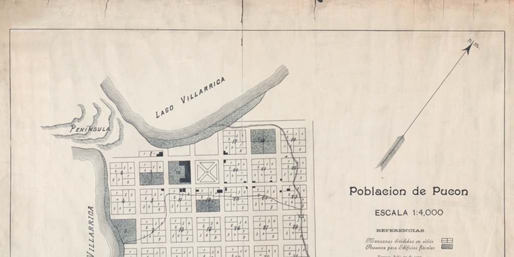 Población de Pucón [mapa]