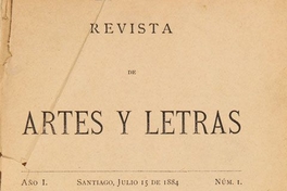 Revista de artes y letras: tomo 1, número 1, 15 de noviembre de 1884