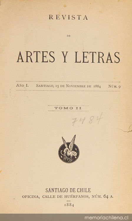 Revista de artes y letras: tomo 2, número 9, 15 de noviembre de 1884