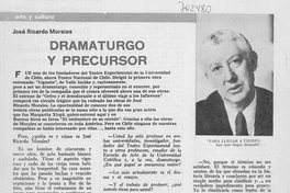 Dramaturgo y precursor