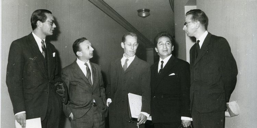 Samuel Claro, León Schidlowsky, Marcelo Morel, Abelardo Quinteros, Juan Lémann, 1960