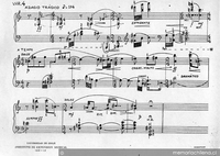 Fragmento de la partitura de Variaciones para piano N°4