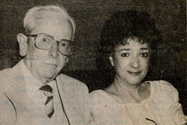 Juan Lémann junto a Margarita Herrera, 1988