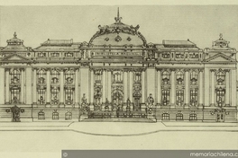 Proyecto de fachada de la nueva Biblioteca Nacional