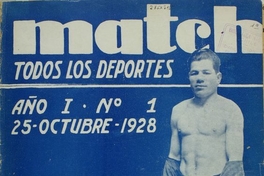 Match: año 1, no. 1, 25 de octubre de 1928