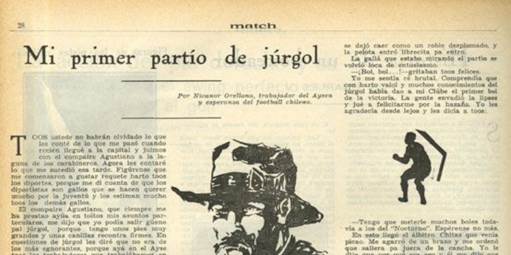 "Mi primer partío de júrgol"