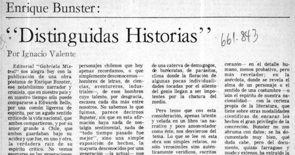 Distinguidas historias