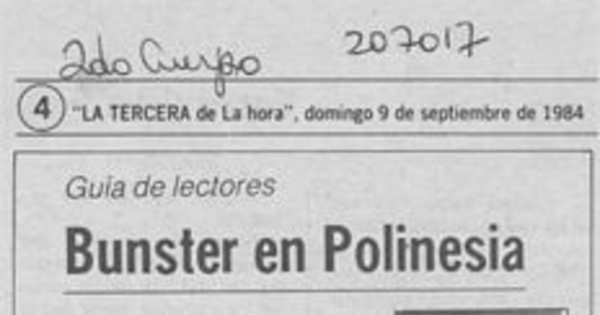 Bunster en Polinesia