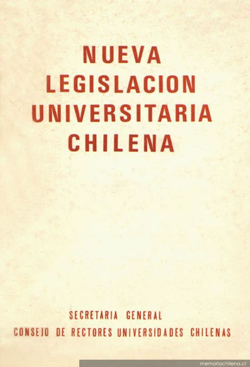 Nueva legislación universitaria chilena