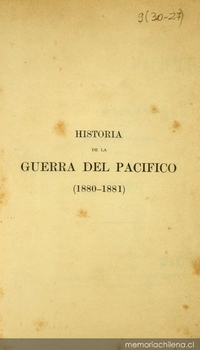 Historia de la Guerra del Pacífico: tomo II