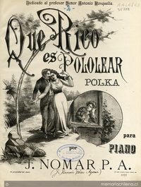 Que rico es pololear [música] : polka para piano