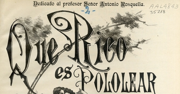 Que rico es pololear [música] : polka para piano