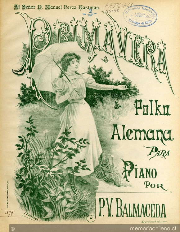 Primavera [microforma] : polka alemana para piano