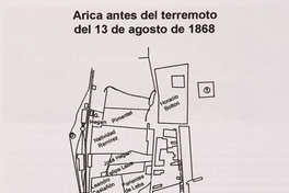 Plano de Arica antes del terremoto del 13 de agosto de 1868.