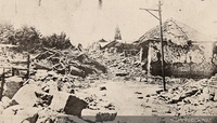 Una de las calles de Coquimbo después del maremoto, noviembre de 1922